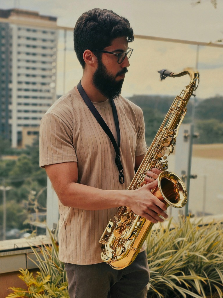 Saxophonist in Silhouette